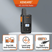 KENEARD KE-333 4G pour Full Netcom, double Nano SIM, batterie 3000 mAh, charge Type-C, puissance de sortie 2W, talkie-walkie PTT mondial