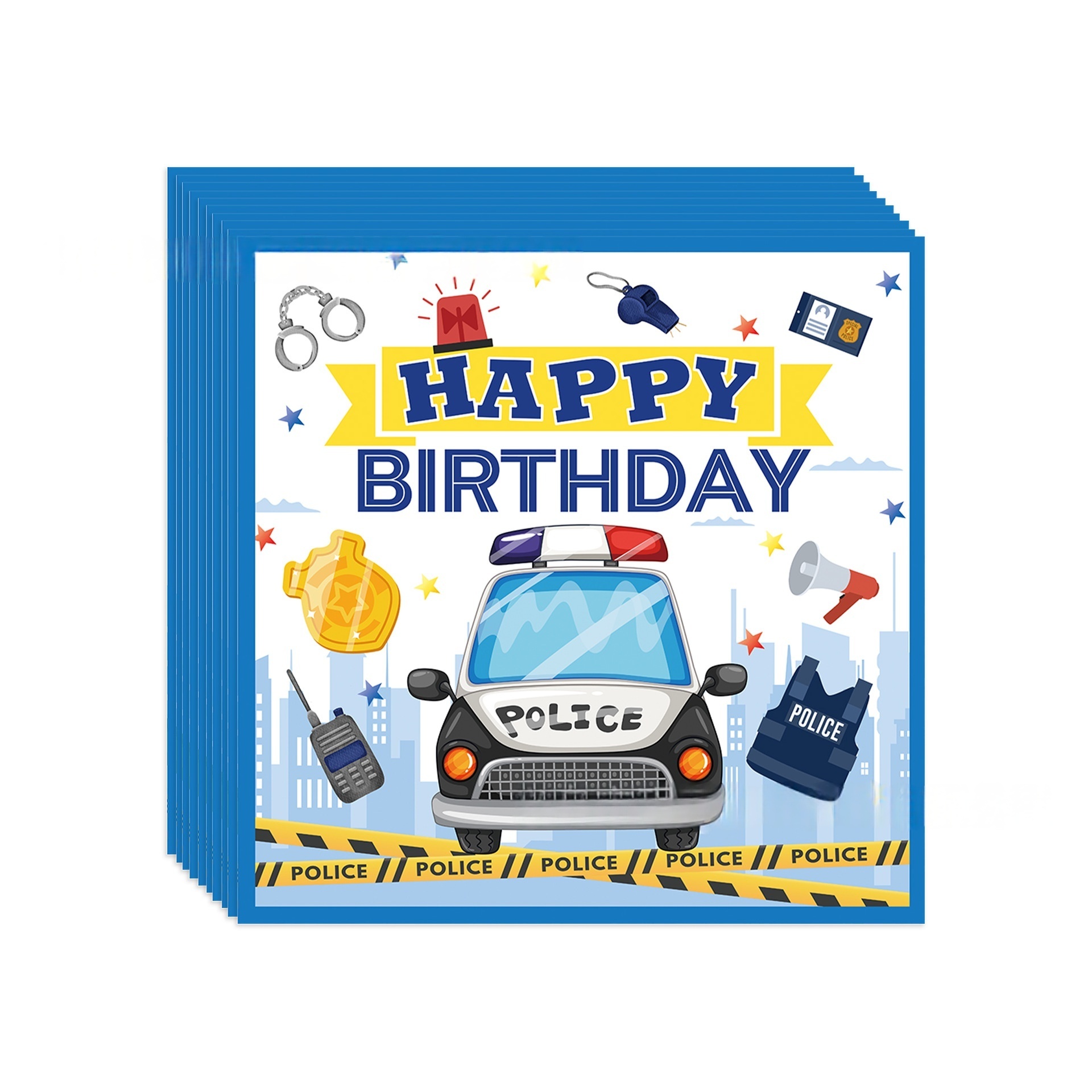 pañuelos azules * 20 unidades