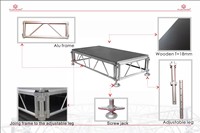Système de treillis de support pour scène de concert 290x290mm en alliage d'aluminium certifié TUV CE, capacité de charge 500kg, conception modulaire, robuste