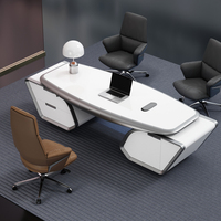 Table de meubles modernes, 1 pièce, avec support d'ordinateur, en acrylique, bureau d'angle, pour bureau et revêtement mural