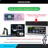 Ordinateur intelligent de pointe AI J4011 Seeed Studio Recomputer Robotics avec Nvidia Jetson Orin NX Super 8 Go robuste