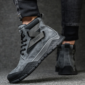Scarpe da Lavoro Alte da Uomo con Punta in Acciaio Antinfortunistiche e Antiperforazione per Lavoro in Fabbrica ed Escursionismo Protezione di Sicurezza Resistenti all'Usura - Product Image 3