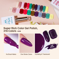 RS Nail Wholesale, ensemble de vernis à ongles en gel UV sans HEMA de 15 ml avec logo personnalisé, fabrication de marque privée, vernis à ongles en gel de couleur super riche