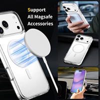Étui transparent compatible avec la charge sans fil magnétique puissante, protection robuste de 2,0 mm pour les achats en gros B2B