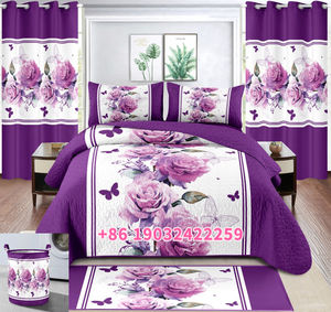 8-teiliges Bettwäsche-Set mit Vorhang, King-Size-Bettüberwurf-Set - Product Image 3