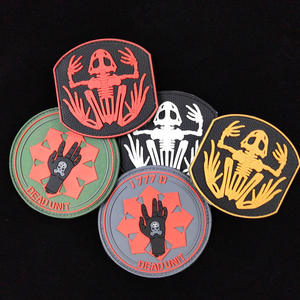 Vendita direttamente in fabbrica di ferro su pvc patch custom logo cappello applique all'ingrosso in silicone morbido in gomma in pvc pvc patch zaino patch - Product Image 2