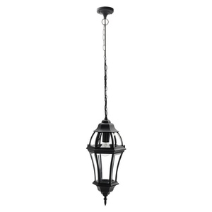 Lámpara colgante exterior de aluminio IP44, portalámparas E27, medidas 24x24 cm, proporciona iluminación en jardines y exteriores. - Product Image 1