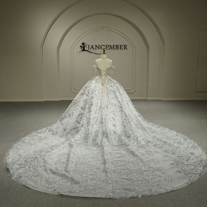 ชุดแต่งงานเจ้าหญิงสไตล์ฝรั่งเศสแบบมินิมอลลิสต์ รุ่น Gt26033 ขายดี แฟชั่นใหม่ล่าสุด ดีไซน์เปิดไหล่ ทรงคอร์ท แบรนด์ Jancember - Product Image 6