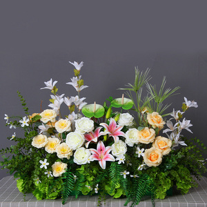 Ramo de Rosas de Seda de 9 Cabezas Personalizado de Alta Calidad, Flores Artificiales de Loto Realistas para Bodas, Día de la Madre, Navidad - Product Image 2