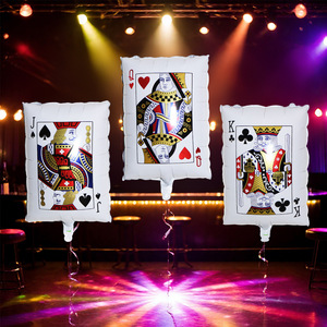 ลูกโป่งฟอยล์ <span class=keywords><strong>JQK</strong></span> ลายไพ่โป๊กเกอร์ลูกโป่งฟิล์มอลูมิเนียมสำหรับงานปาร์ตี้คาสิโน - Product Image 2