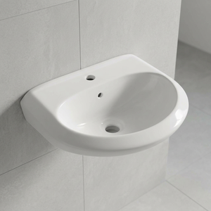 New round white wash basin luxury bathroom sink oval-shaped standing column simple style ceramic stone wash basin mould - Product Image 5