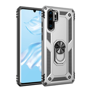 Étui de téléphone magnétique ultra-léger en métal 360 pour <span class=keywords><strong>Huawei</strong></span> P30 Pro, niveau militaire, antichoc, anti-chute, magnétique pour voiture - Product Image 2