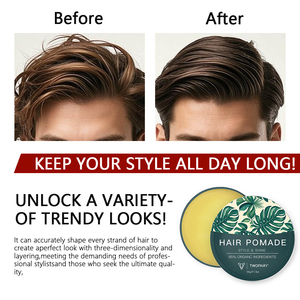 Tùy Chỉnh Logo Dầu Dừa Tóc Tạo Kiểu Chăm Sóc Kem Cạnh Taming Pomade Mạnh Mẽ Hình Hình Curl Tăng Cường Tạo Kiểu Tóc Kem Pomade - Product Image 5