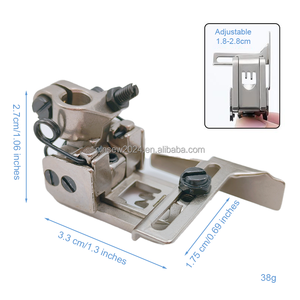 Mới 3 kim 5-Thread <span class=keywords><strong>overlock</strong></span> ép chân có thể điều chỉnh hướng dẫn cạnh phải cho hai lớp HEM cán, đo 5.6mm - Product Image 2