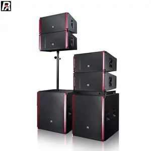 Speaker Kotak Suara Aktif 12 Inci Dua Cara Sistem Dj Luar Ruangan Kedap Air Line Array Speaker