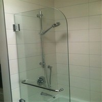 Cabine de douche modulaire en verre trempé pour salle de bain, grande salle de douche en verre trempé