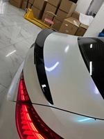 Aileron de coffre noir brillant style Brabus pour Mercedes-Benz Classe C W206 2021-2026, remplacement OEM d'aile arrière, option fibre de carbone