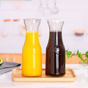 Botellas de Vidrio Transparentes para Bebidas Frías, de Boca Ancha y Gran Capacidad, para Jugos, Venta al Por Mayor Personalizada - Product Image 1