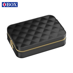 Pochette à maquillage portable en <span class=keywords><strong>cuir</strong></span> OBOX avec luminosité réglable, organisateur professionnel pour les maquilleurs de mariage, scène de mariage - Product Image 2