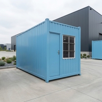 Maison conteneur modulaire pliable de 20 pieds en acier préfabriqué, cabine portable pour bureau, habitation ou camping