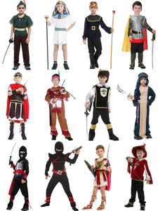 Múltiples estilos Halloween carnaval esqueleto Ninja Cosplay trajes indio árabe romano Caballero <span class=keywords><strong>Peter</strong></span> Pan Egipto Reyes disfraz para niños - Product Image 2