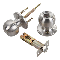 Serrure cylindrique universelle à trois leviers et 3 clés pour chambre, cuisine, salle de bain, fabriquée en usine