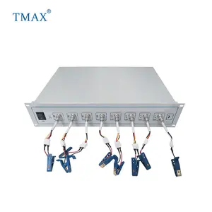 TMAX Thương Hiệu Trong Kho 5V50mA Máy Kiểm Tra Pin 8 Kênh Điều Khiển Bằng Máy Tính