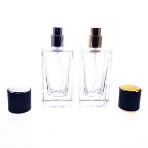 Flacon de <span class=keywords><strong>parfum</strong></span> vide en verre, bouteille de luxe, rectangulaire, plate, recharge, atomiseur, flacon en argent, or, 1oz, 2oz, 30ml, 50ml, 100ml - Product Image 1