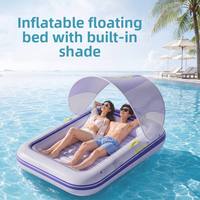 Fauteuil flottant gonflable électrique pliable en PVC pour adulte, chaise longue flottante pour piscine extérieure, lit flottant de plage, loisirs aquatiques