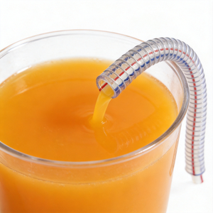 Tubo Flessibile in PVC <span class=keywords><strong>Trasparente</strong></span> Antistatico con Filo d'Acciaio |   Tubo di Aspirazione <span class=keywords><strong>Trasparente</strong></span> per Uso Alimentare e Industriale - Product Image 1