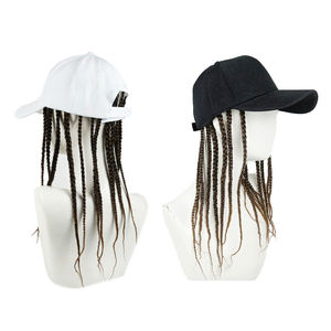 All'ingrosso stile retrò Hip-Hop capelli a spillo parrucca berretto sintetico visiere da Golf Baseball capelli corti cappello per gli uomini - Product Image 1