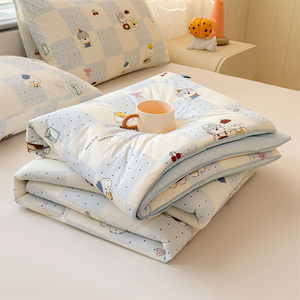 Couverture d'été simple imprimée double face, lavable, en fibre <span class=keywords><strong>de</strong></span> soja, rafraîchissante, pour climatiseur, idéale pour hôtels et usage domestique - Product Image 4