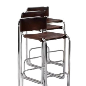 <span class=keywords><strong>Chaise</strong></span> <span class=keywords><strong>de</strong></span> salle à manger moderne en métal, style nordique, tabouret <span class=keywords><strong>de</strong></span> bar à dossier haut sans accoudoirs, <span class=keywords><strong>chaise</strong></span> d'îlot rembourrée en acier inoxydable, fabriquée en Chine - Product Image 5