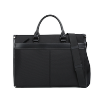 Sacoche pour ordinateur portable en nylon imperméable 15,6 pouces, sac à documents léger, sac à main pour le travail et les voyages
