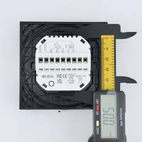 Termostat WiFi Pintar Bulat, Pengontrol Suhu Digital Layar Sentuh yang Dapat Diprogram, Kontrol Suara Aplikasi Jarak Jauh