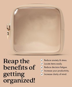 Sac de toilette en PVC transparent avec logo personnalisé, sac à cosmétiques en cuir, trousse de maquillage - Product Image 6