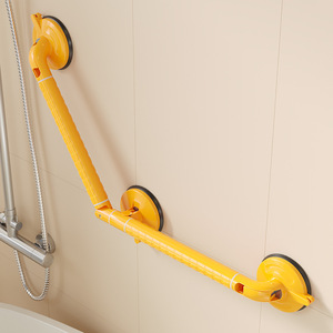 Barre de maintien rotative en forme de L KS avec ventouse, capacité de charge de 50 kg, poignée de sécurité antidérapante pour salle de bain pour personnes âgées, sans perçage requis - Product Image 4