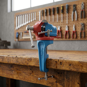 Étau de table robuste en acier avec pince rotative à 360 degrés, outil de préhension de précision pour atelier de bijouterie | GS1647 - Product Image 3