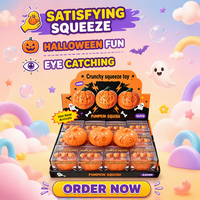 Nouveau produit transfrontalier en stock : Ensemble de jouets à presser en TPR Teenie Jack-Glow pour maison hantée d'Halloween, pour les 14 ans et plus