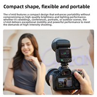 Flash professionnel Godox V1mid pour appareil photo //Fujifilm/Olympus/ - Lumière pour portraits en extérieur