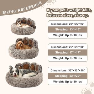 Manufacturer Wholesale Custom logo Pet Supplier <b>Plush</b> Dog <b>Cat</b> Bed Bear Paw Shape - Product Image 3