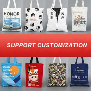 Wholesale Custom Your Shopping <b>Bags</b> <b>Canvas</b> Cotton Tote <b>Bag</b> Blank Promotion Reusable Customizable Shopper <b>Bags</b> With Logo Printed - Product Image 5