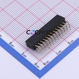 PM200-2-13-W-4.3 Pin Socket Bent Lead Through Hole,P=2mm Connector ( Jack Structure: 2x13P )( Pitch: 2mm )( Row Spacing: 2mm ) - Product Image 2