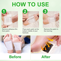 SEFUDUN Patchs Détoxifiants Naturels au Gingembre et au Vinaigre de Bambou 2-en-1 pour les Pieds – Nettoyage Profond pour un Sommeil Réparateur et une Relaxation Optimale