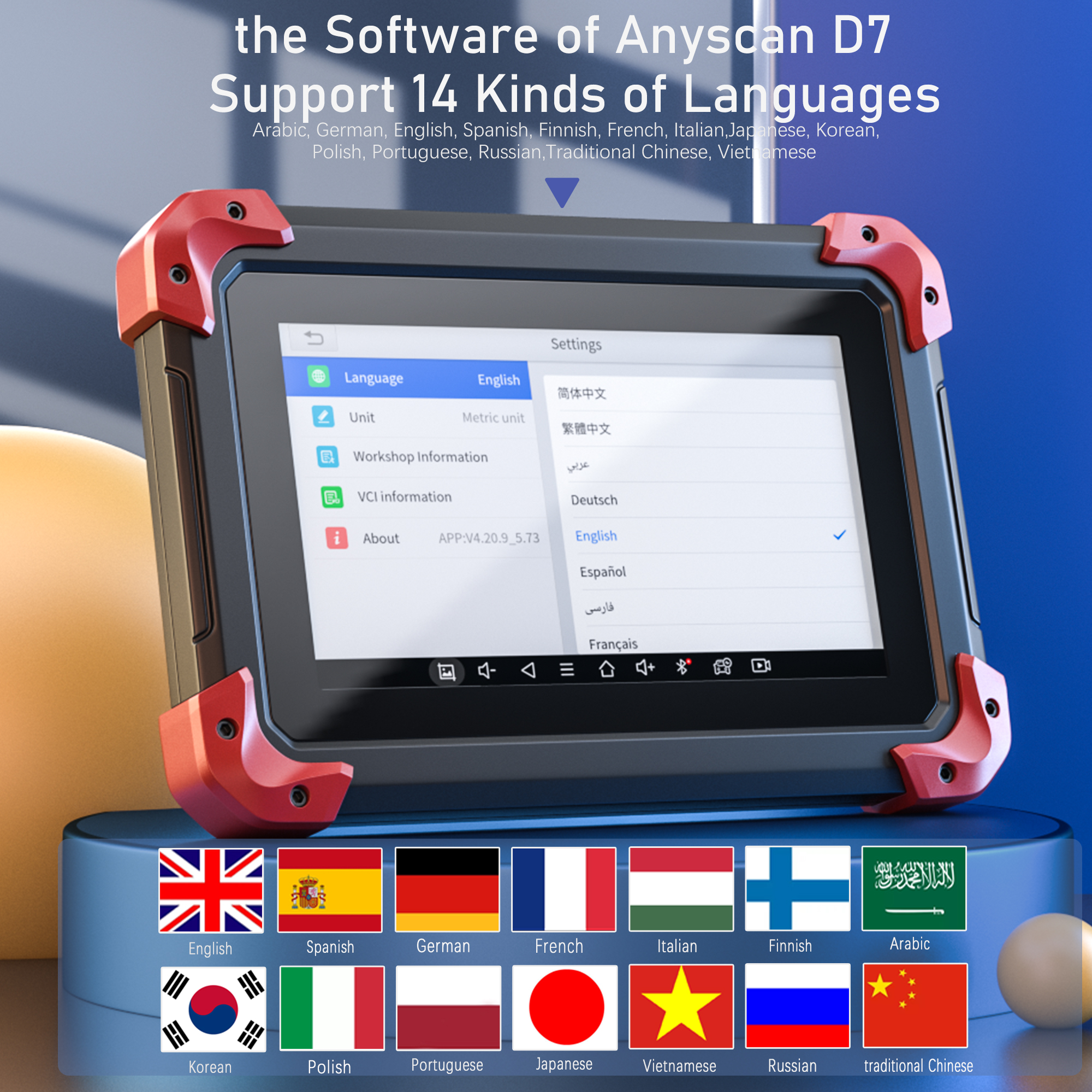 2023 Newest XTOOL D7 Car Full System Code Reader Key Programmer OBDII ...