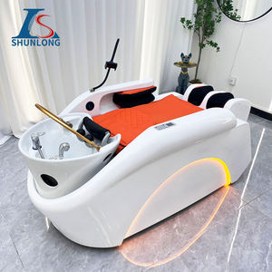 Muebles de salón profesional, cama de lavado de spa, cama de spa, cama de champú de masaje eléctrico para barbería - Product Image 5