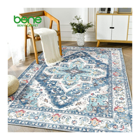 Tapis Benyi sur mesure haut de gamme, style persan, en chenille, ultra doux, antidérapant, en polyester, fabriqué à la machine