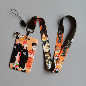Porte-cartes de bus, cordon de téléphone et porte-clés Haikyuu <span class=keywords><strong>Hinata</strong></span> Shoyo, très populaire pour cartes de repas universitaires - Product Image 4