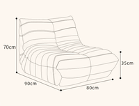 Ensemble de canapés relaxants et convertibles pour appartement et hôtel, revêtement en tissu, design moderne, style tatami