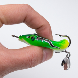 Esca da Pesca in Silicone per Acque Superficiali, 13g, Miglior Esca a Forma di Rana 3D per <span class=keywords><strong>Bass</strong></span> - Product Image 5